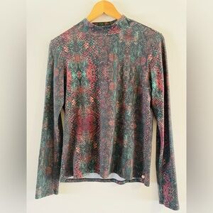 Animal Print Long Sleeve Women's Top